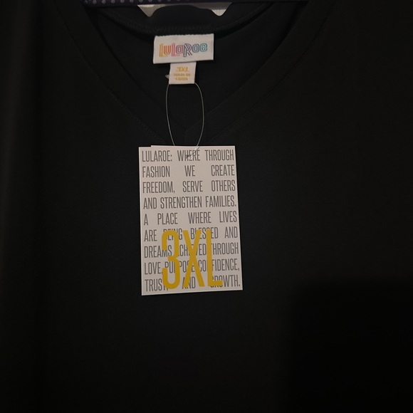 Lularoe Black Kristina Tank - Picture 2 of 3